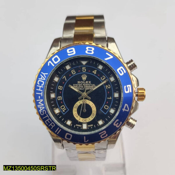 Rolex Yacht-Master II Two-Tone Blue Bezel Luxury Watch - Image 2