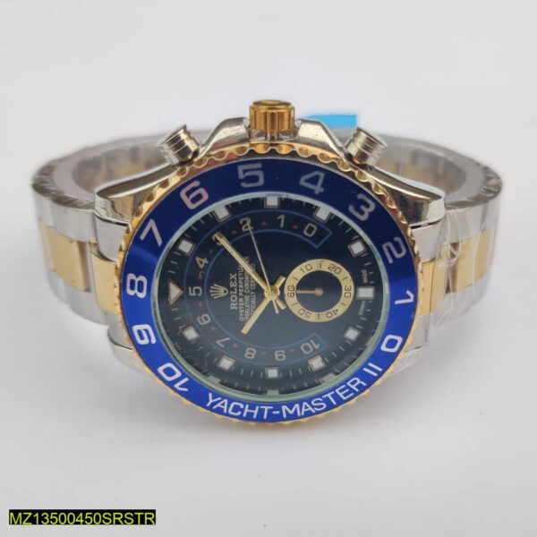 Rolex Yacht-Master II Two-Tone Blue Bezel Luxury Watch - Image 3